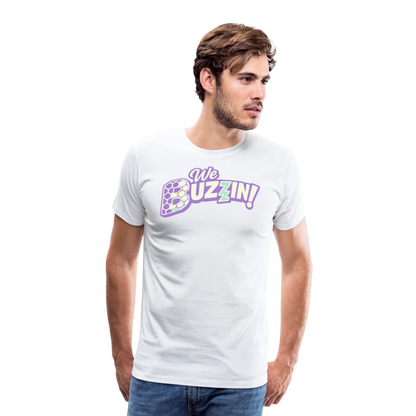 We Buzzin Men's Premium T-Shirt - white