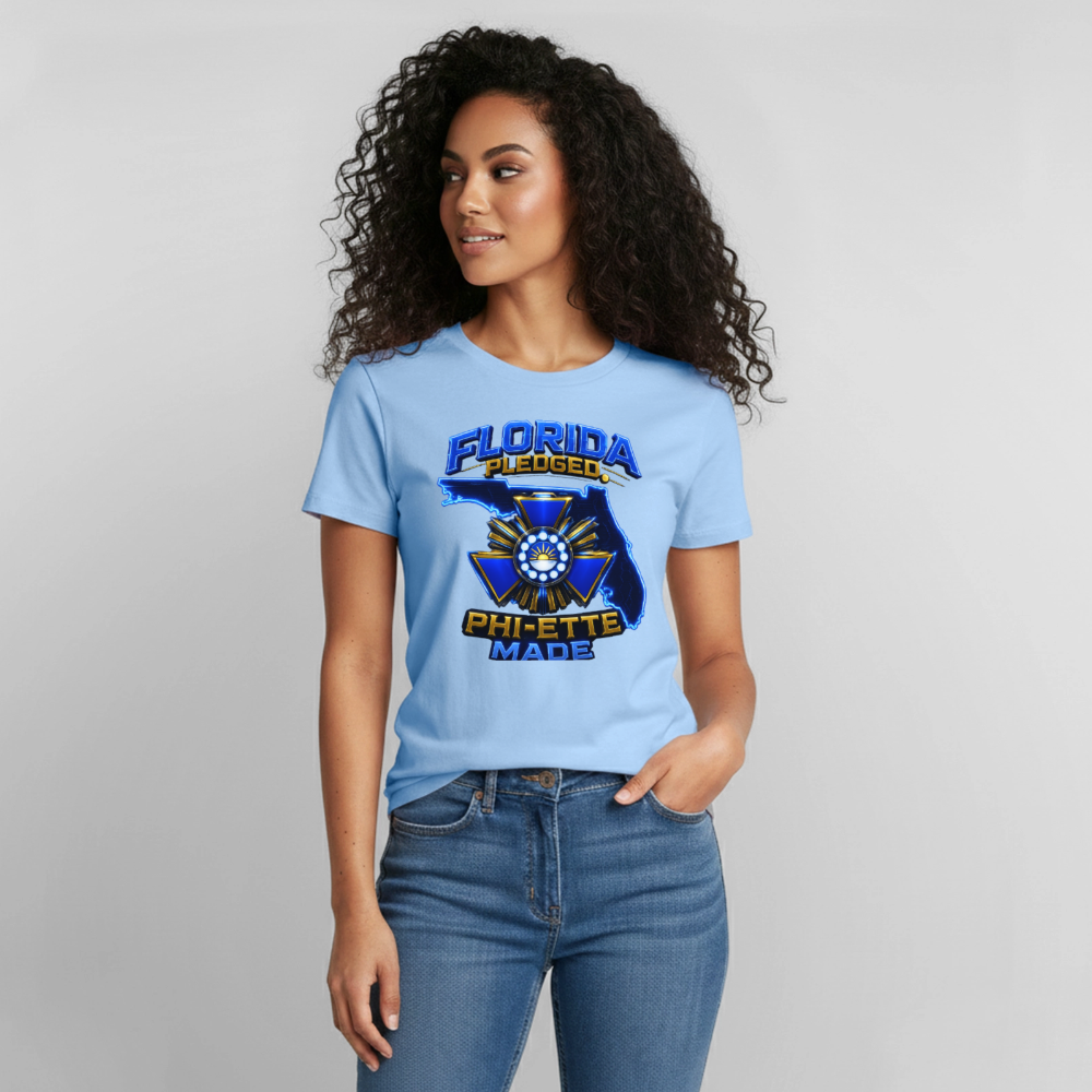 Phi-ette Princess Gildan Ultra Cotton Adult T-Shirt - light blue