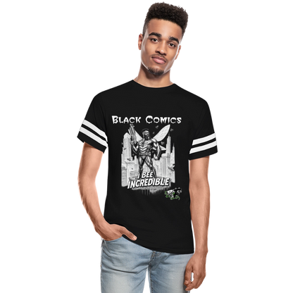 Vintage Sport T-Shirt - black/white
