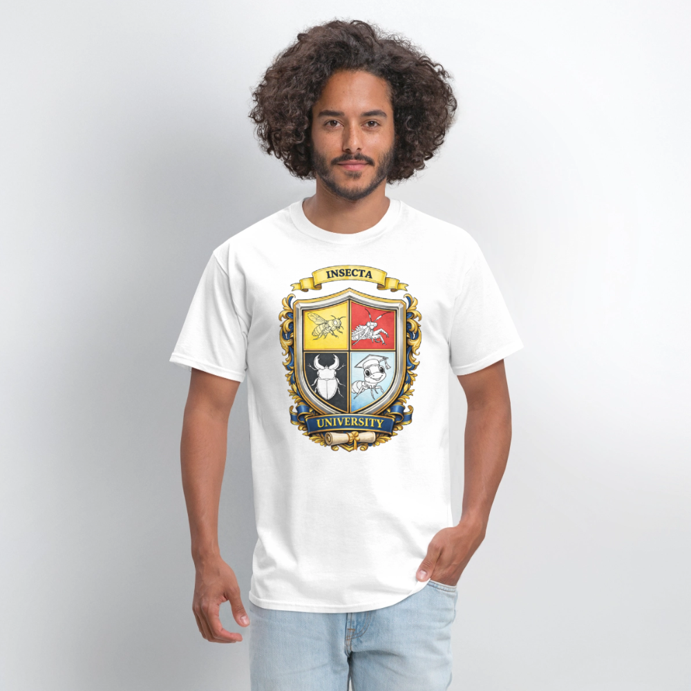 Insecta University Men's T-Shirt | GILDAN 5000 - white