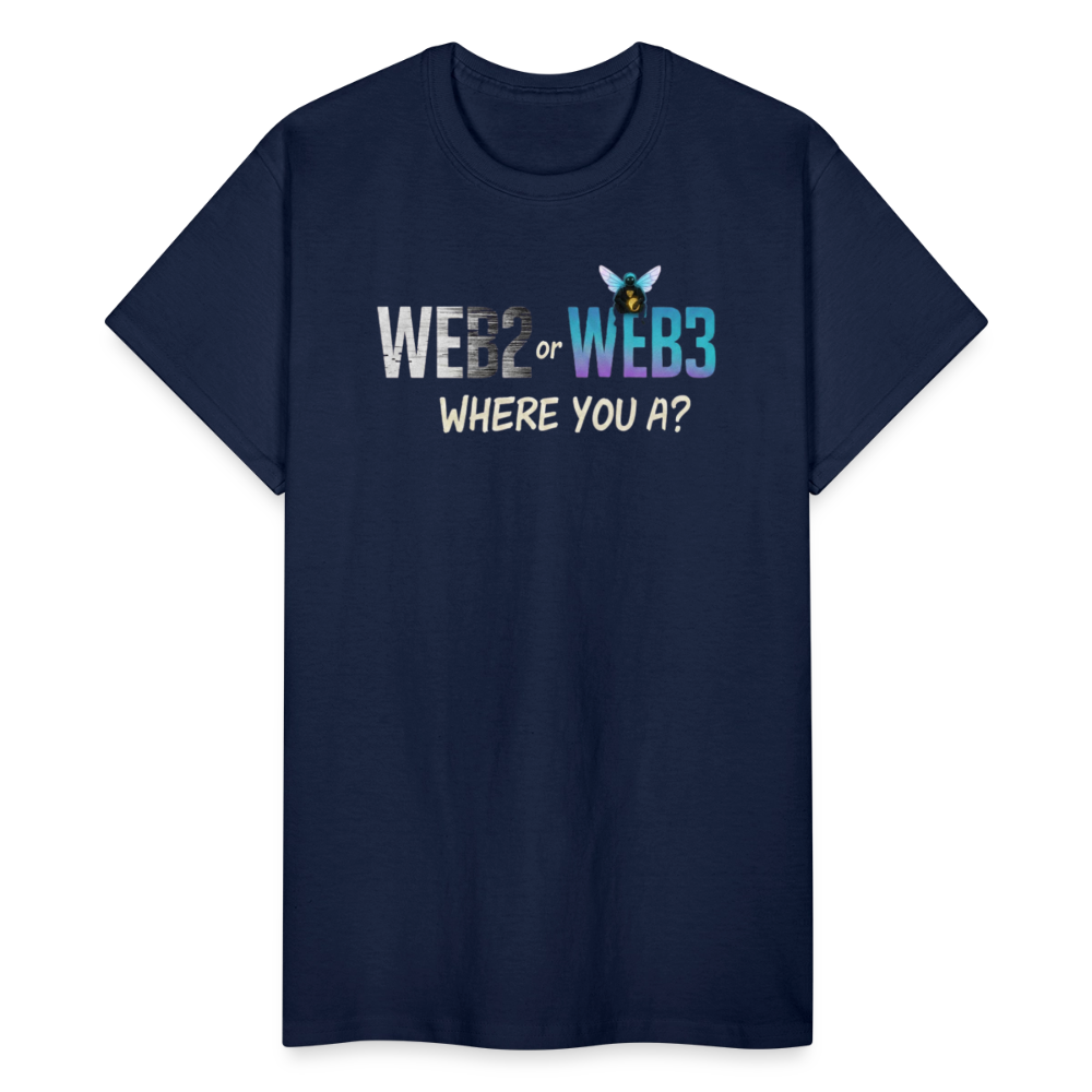 Web 2 Web 3  Ultra Cotton Adult T-Shirt - navy