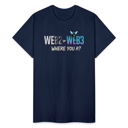 Web 2 Web 3  Ultra Cotton Adult T-Shirt - navy