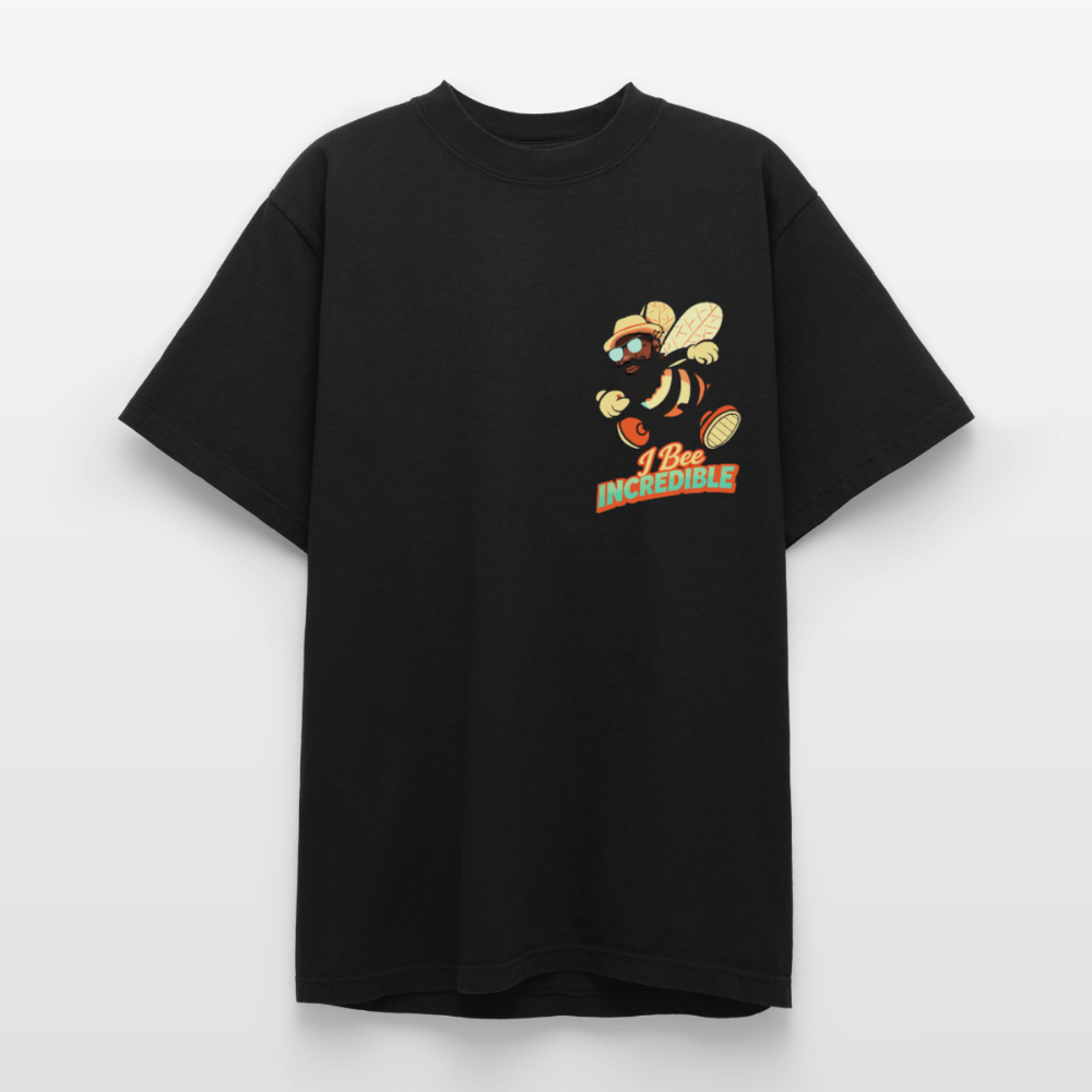 We Buzzin Heavyweight Washed Unisex T-Shirt - black