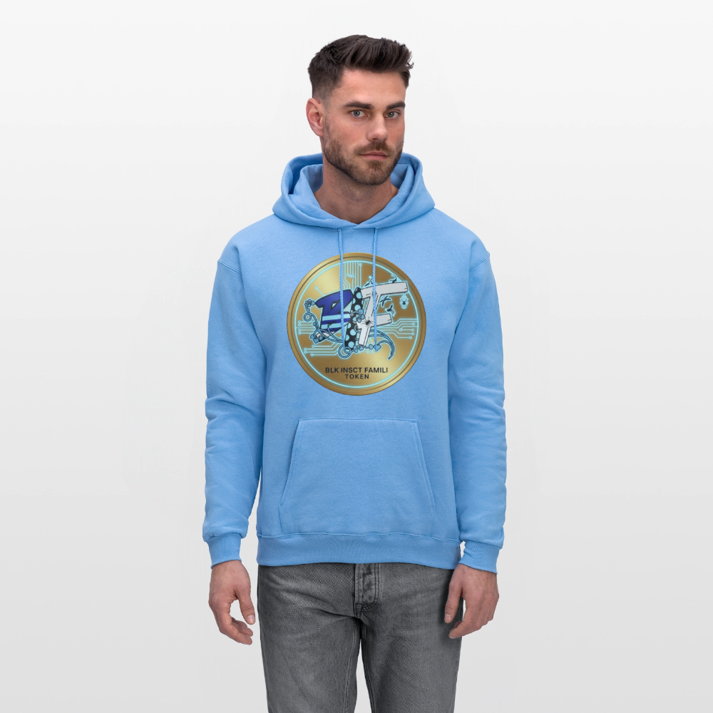 BLK Insct FAMILI Token Men's Hoodie - carolina blue