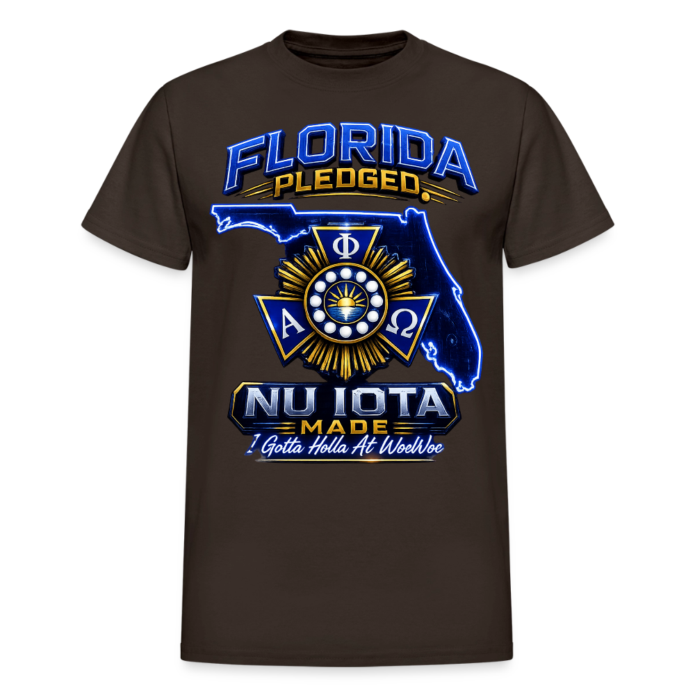 Nu IOta/ Wou Wou Gildan Ultra Cotton Adult T-Shirt - dark chocolate