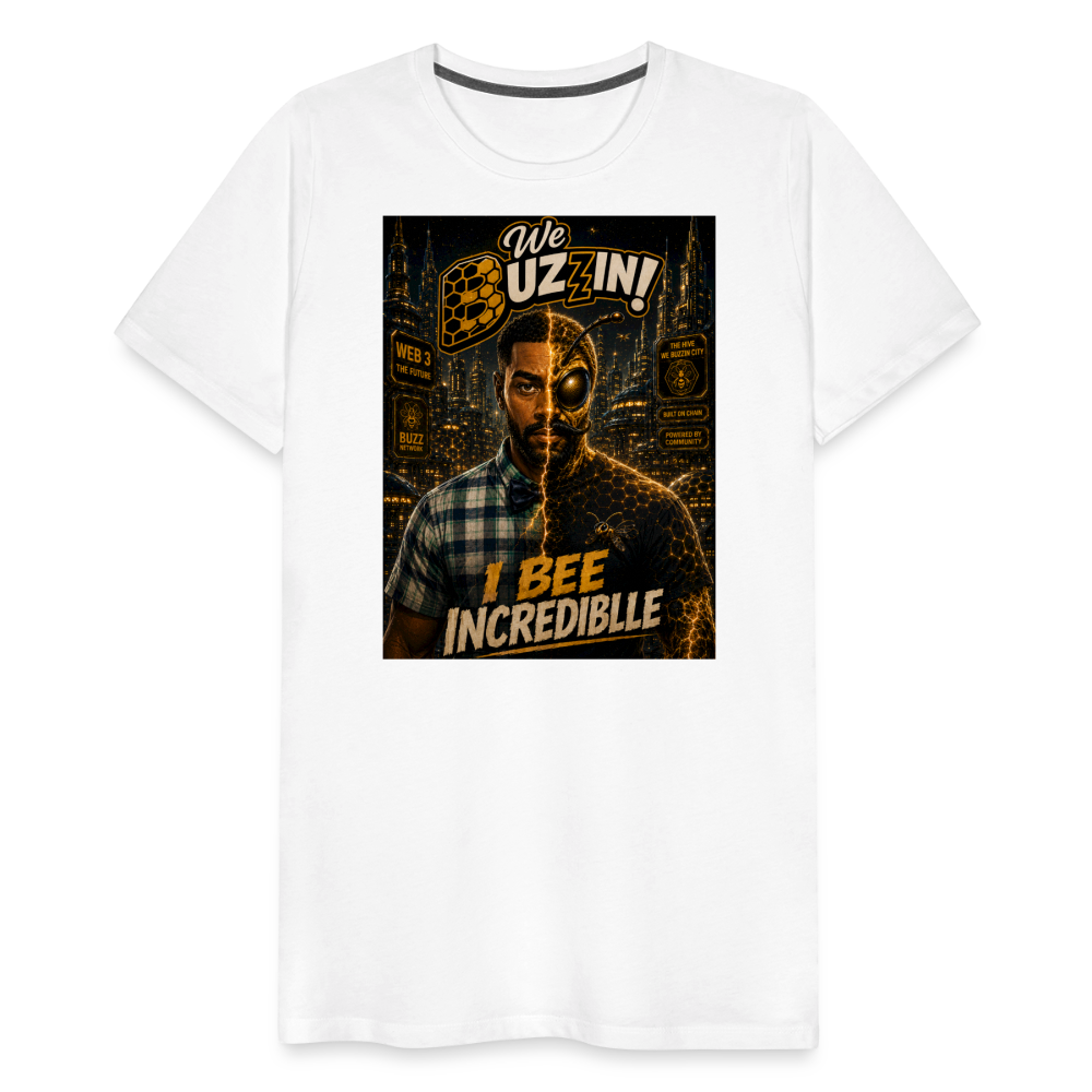 We Buzzin Men's Premium T-Shirt - white