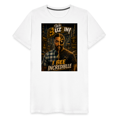 We Buzzin Men's Premium T-Shirt - white
