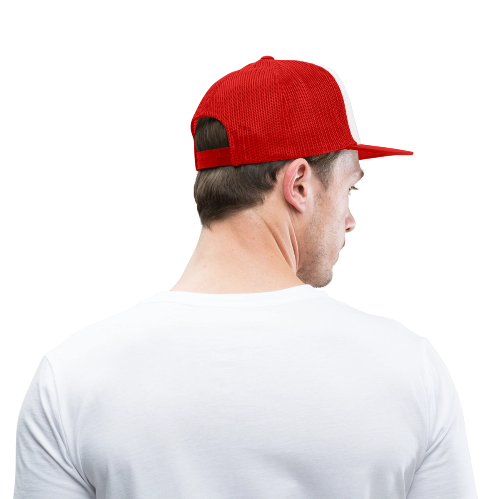 BLK Insct Famili Trucker Hat - white/red