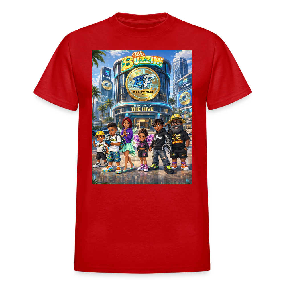 We Buzzin Ultra Cotton Adult T-Shirt - red
