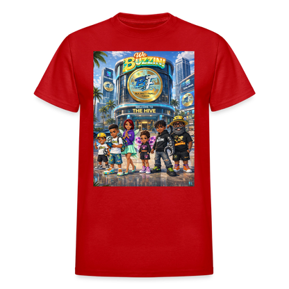 We Buzzin Ultra Cotton Adult T-Shirt - red