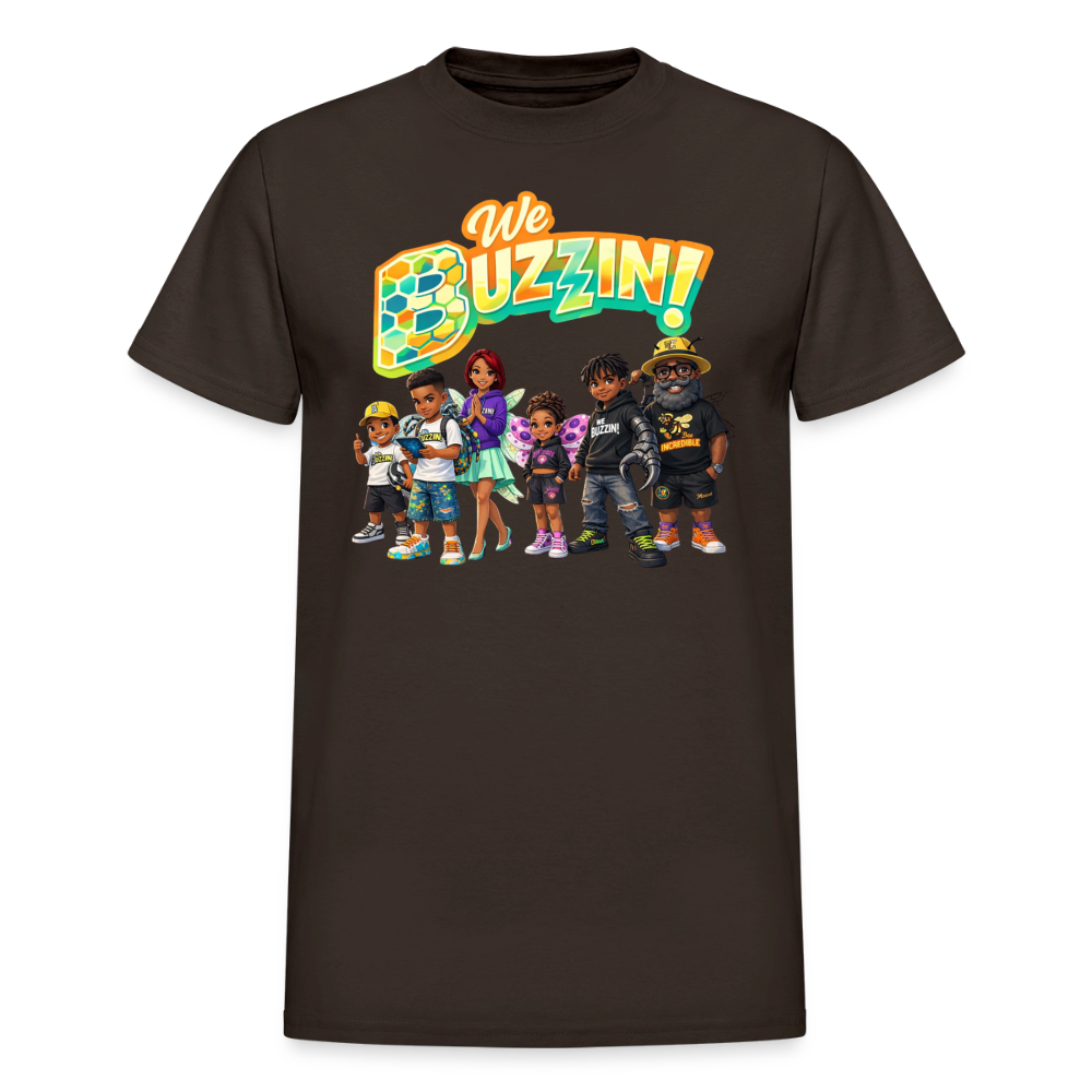 We Buzzin Gildan Ultra Cotton Adult T-Shirt - dark chocolate