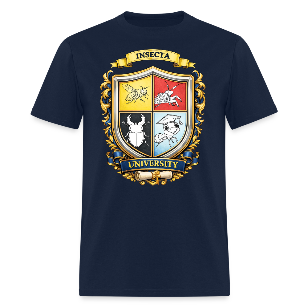 Insecta University Men's T-Shirt | GILDAN 5000 - navy