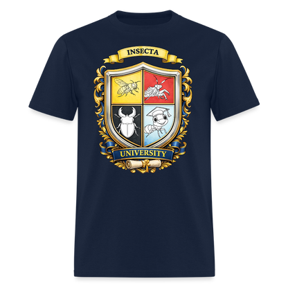 Insecta University Men's T-Shirt | GILDAN 5000 - navy