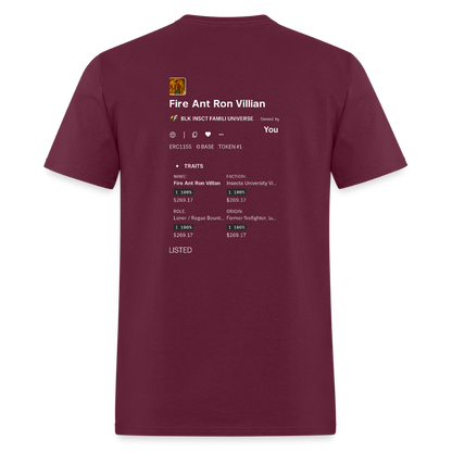 BLK Insct Famili NFT Men's T-Shirt | GILDAN 5000 - burgundy