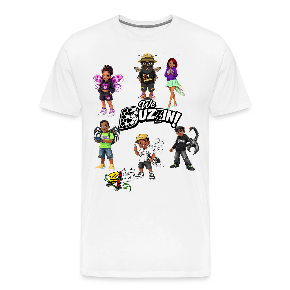 We Buzzin Men's Premium T-Shirt - white
