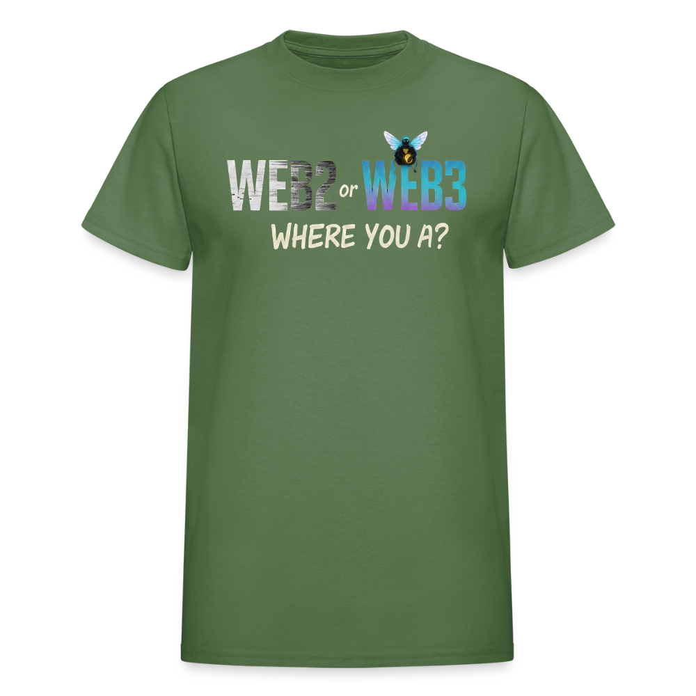 Web 2 Web 3  Ultra Cotton Adult T-Shirt - military green