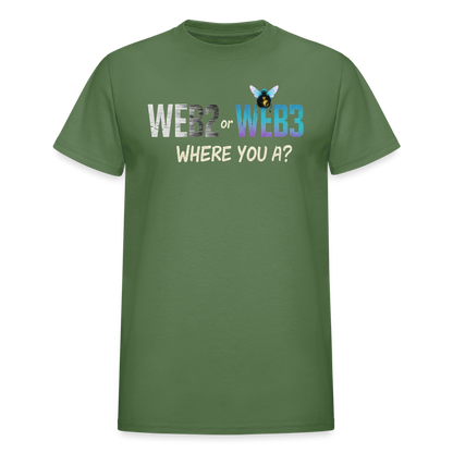 Web 2 Web 3  Ultra Cotton Adult T-Shirt - military green