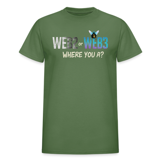 Web 2 Web 3  Ultra Cotton Adult T-Shirt - military green