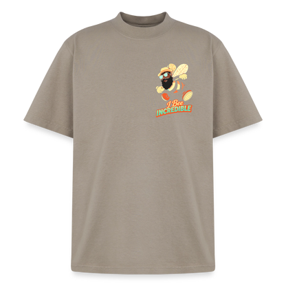 We Buzzin Heavyweight Washed Unisex T-Shirt - khaki