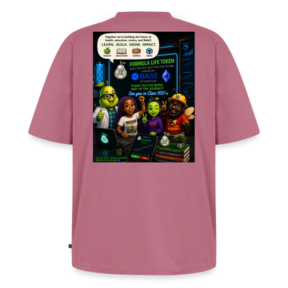 Green Apple Alice Women's Oversized Organic T-Shirt - mauve