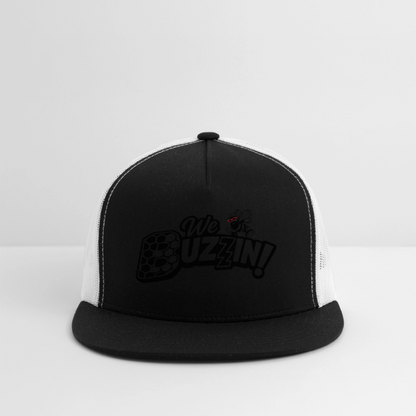 We Buzzin Trucker Hat - black/white