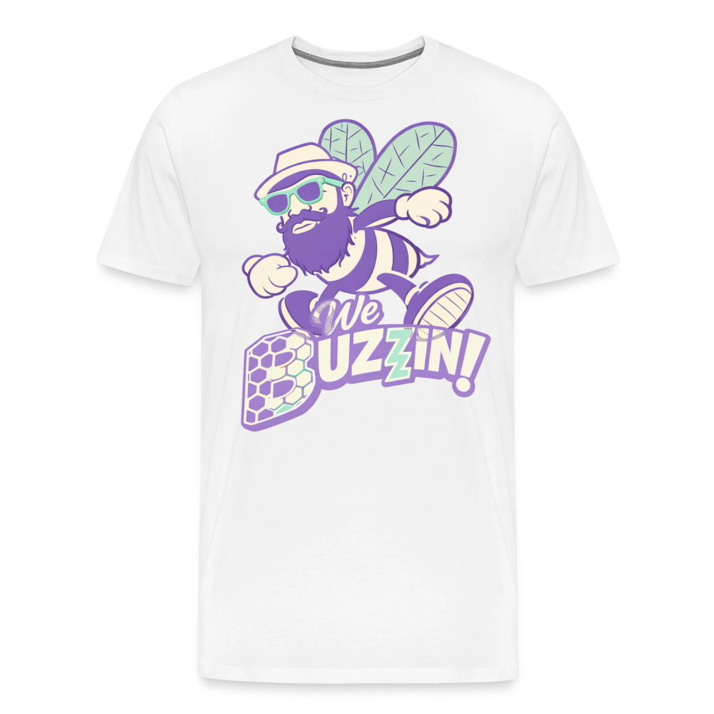 We Buzzin Men's Premium T-Shirt - white