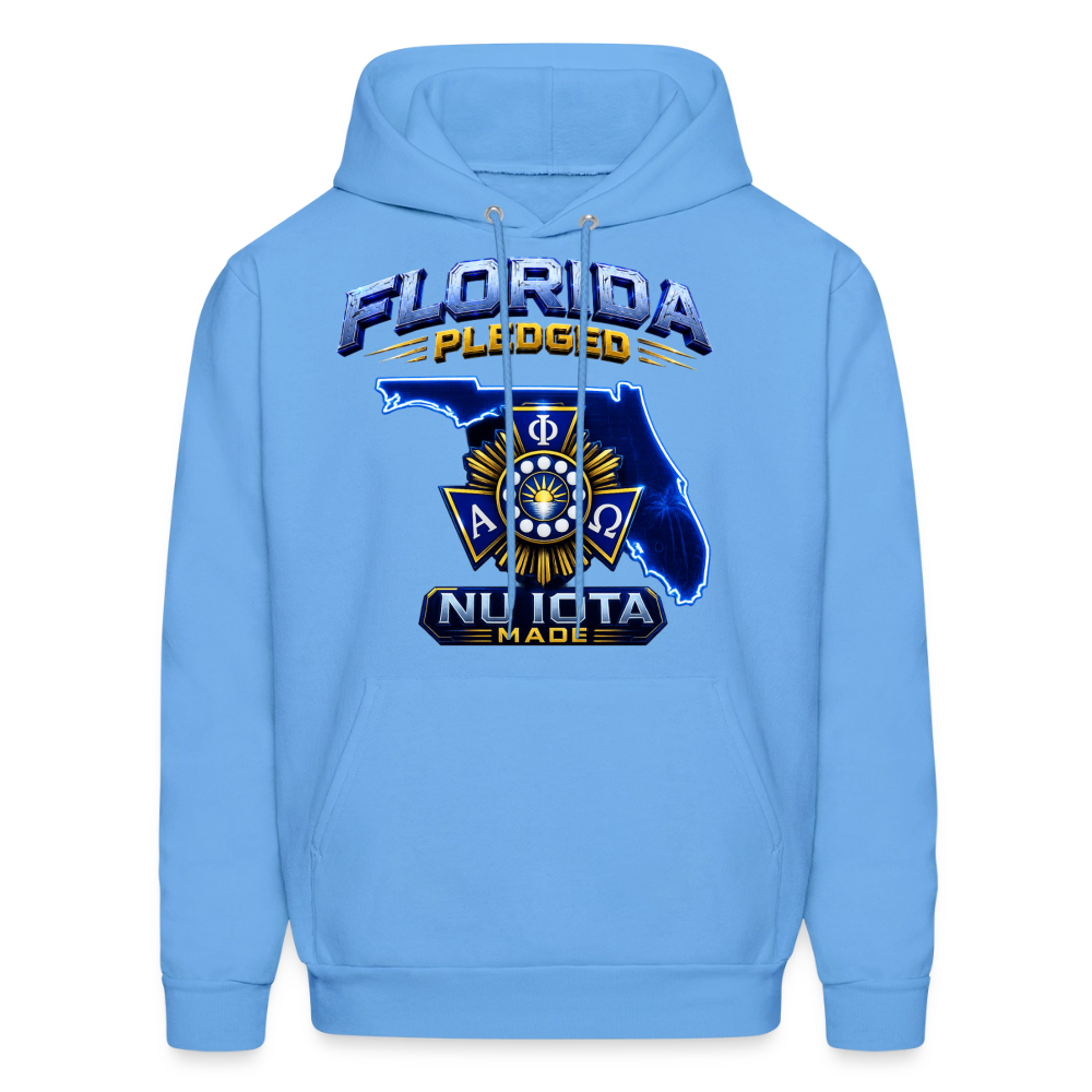 Nu Iota Men's Hoodie - carolina blue