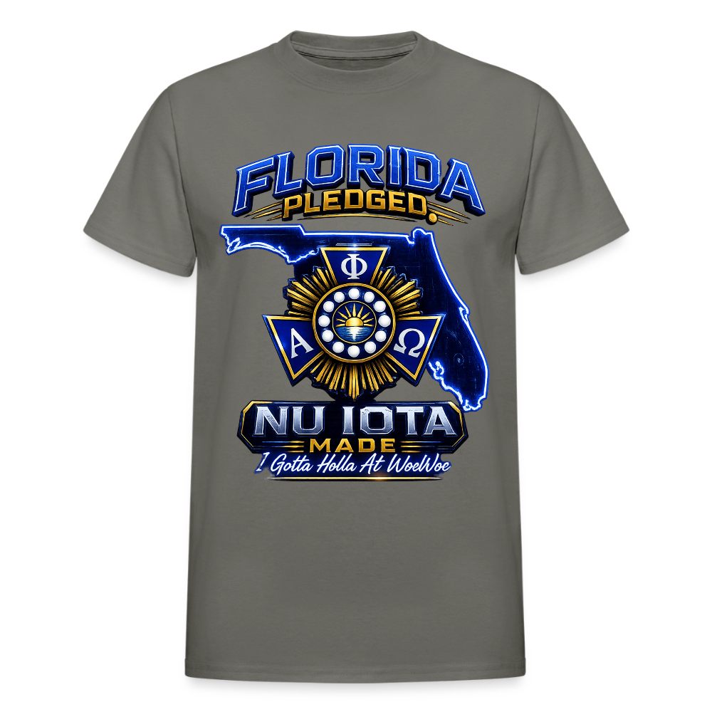 Nu IOta/ Woe Woe Gildan Ultra Cotton Adult T-Shirt - charcoal