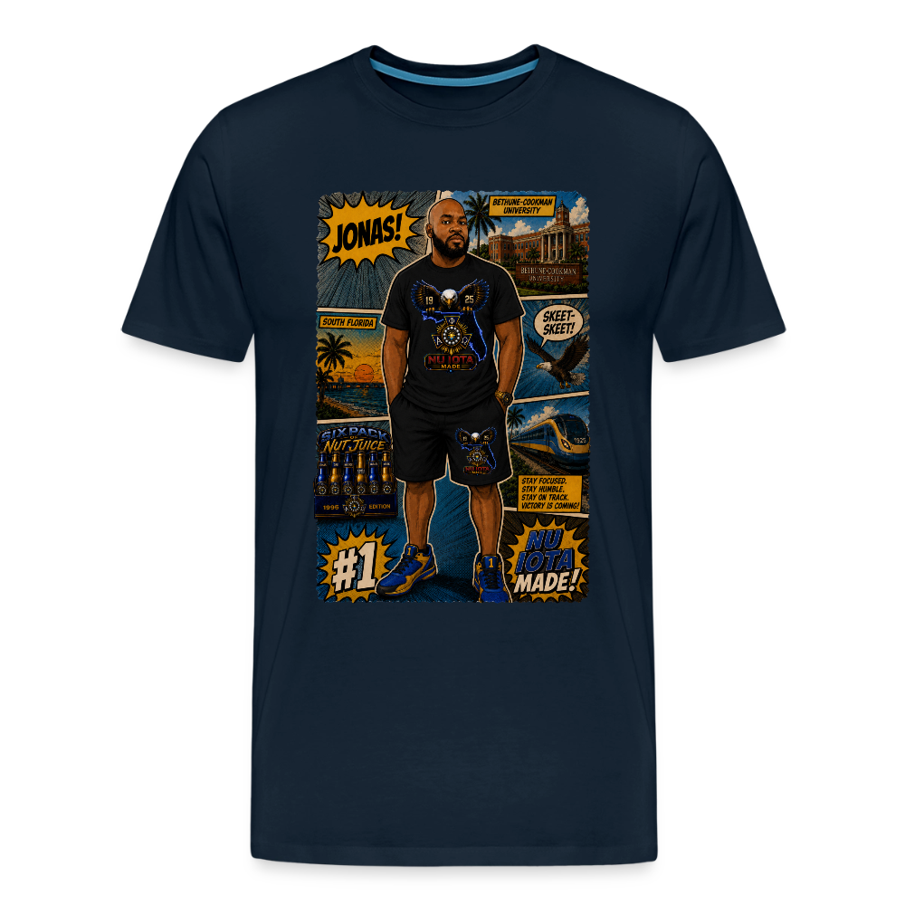 Comic Jonas T-Shirt | GILDAN 5000 - deep navy
