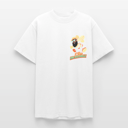 We Buzzin Heavyweight Washed Unisex T-Shirt - white