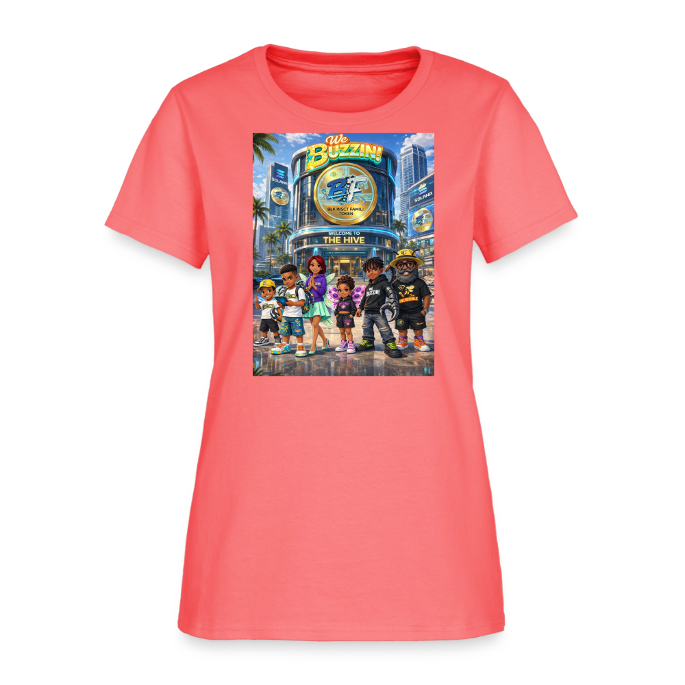 We Buzzin Women's T-Shirt - coral