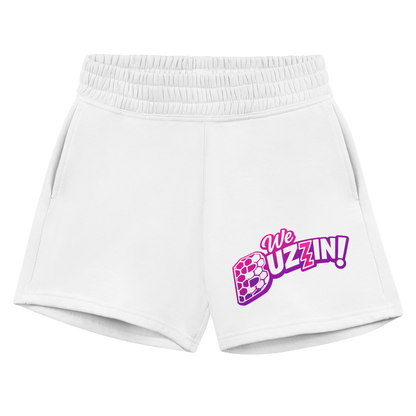 We Buzzin Women's Jogger Short - white