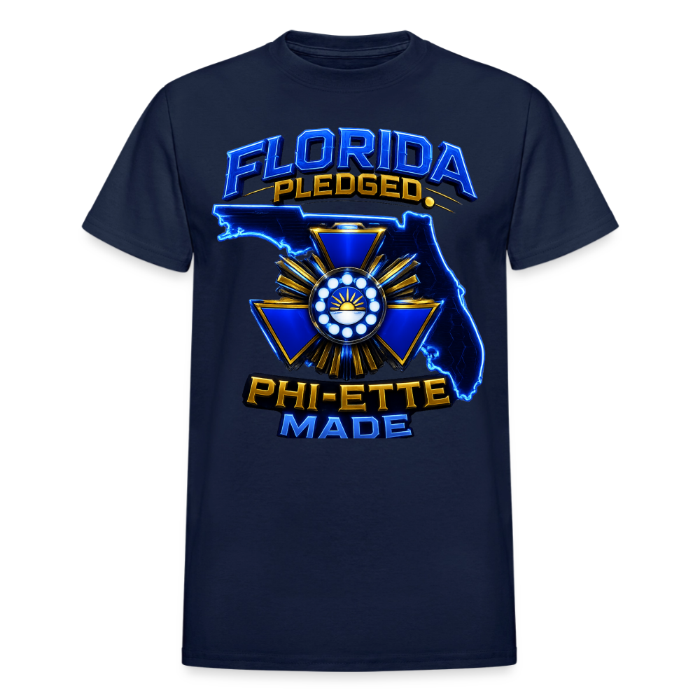 Phi-ette Princess Gildan Ultra Cotton Adult T-Shirt - navy