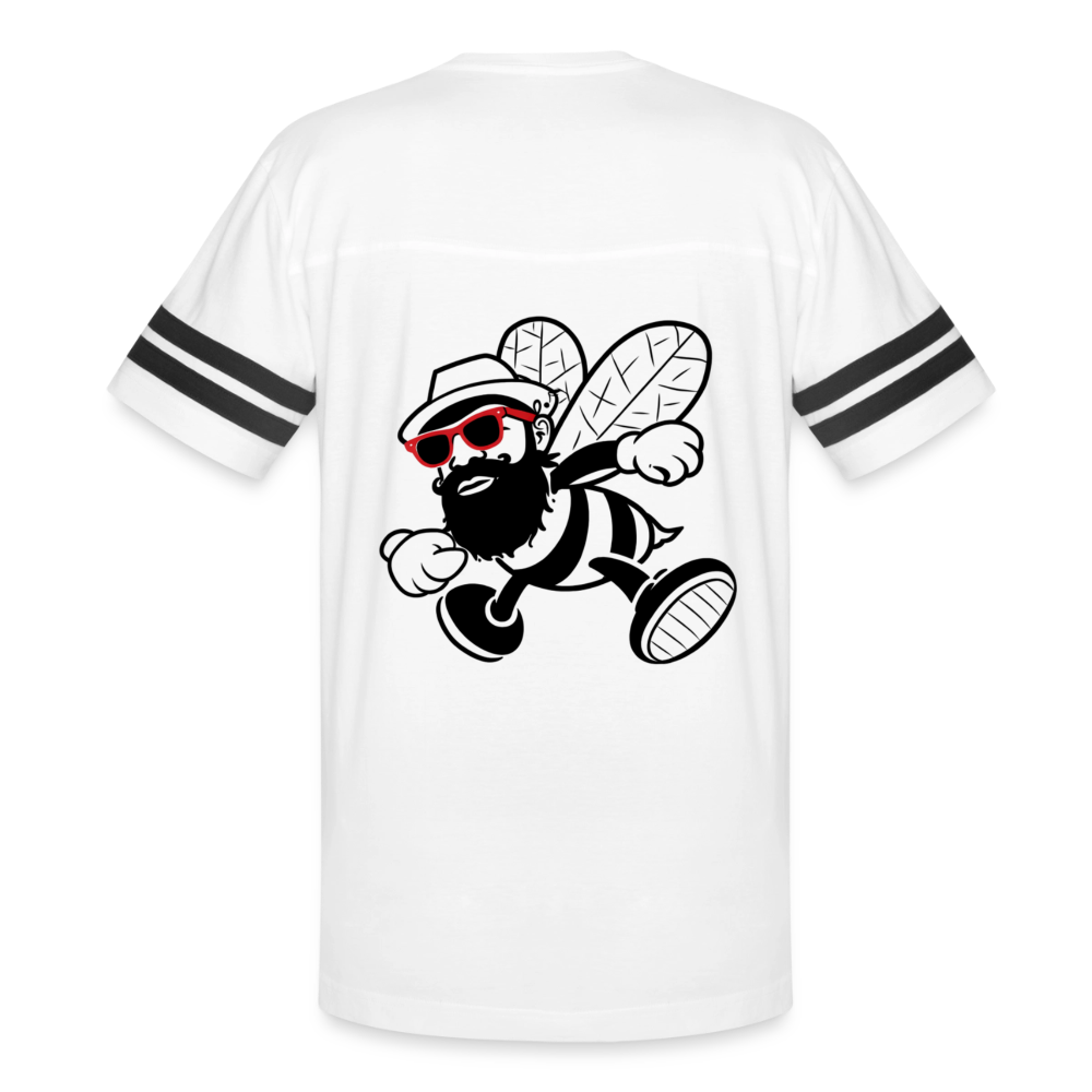 We Buzzin Vintage Sport T-Shirt - white/black