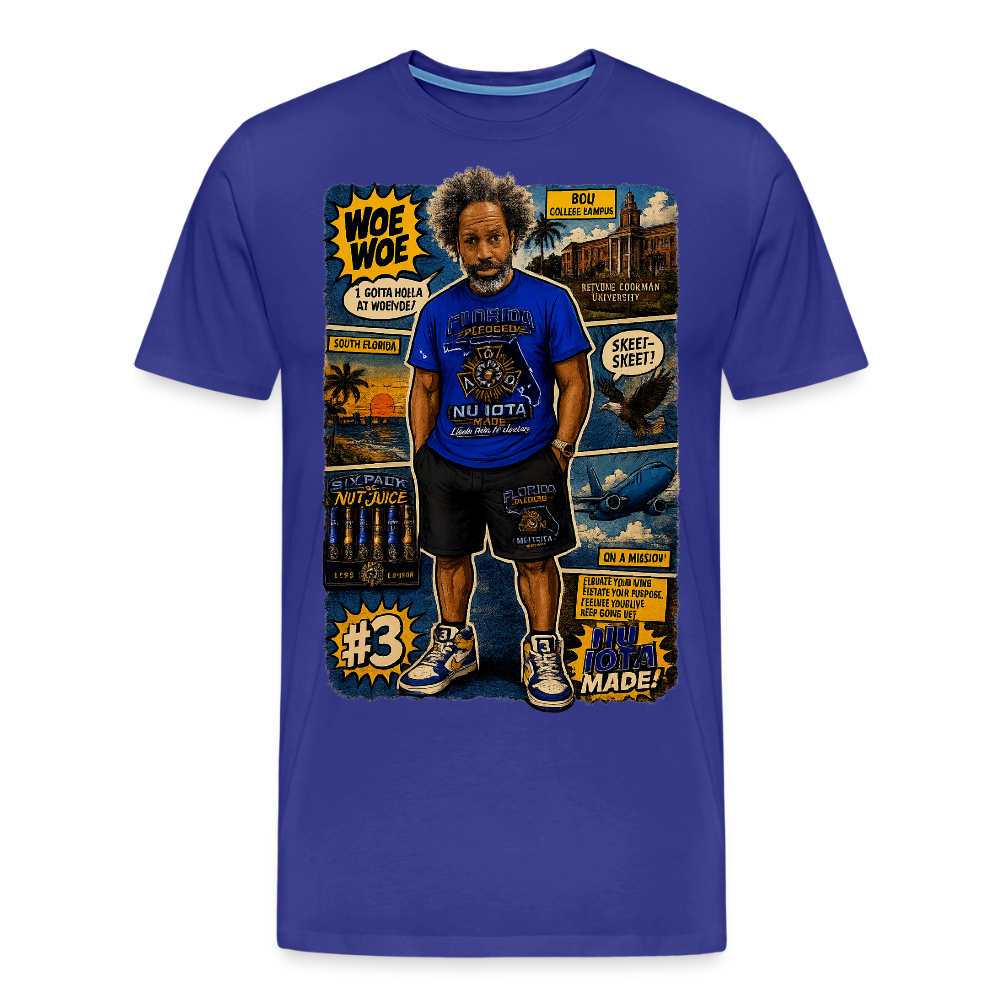 Comic Woe Woe Men's Premium T-Shirt - royal blue