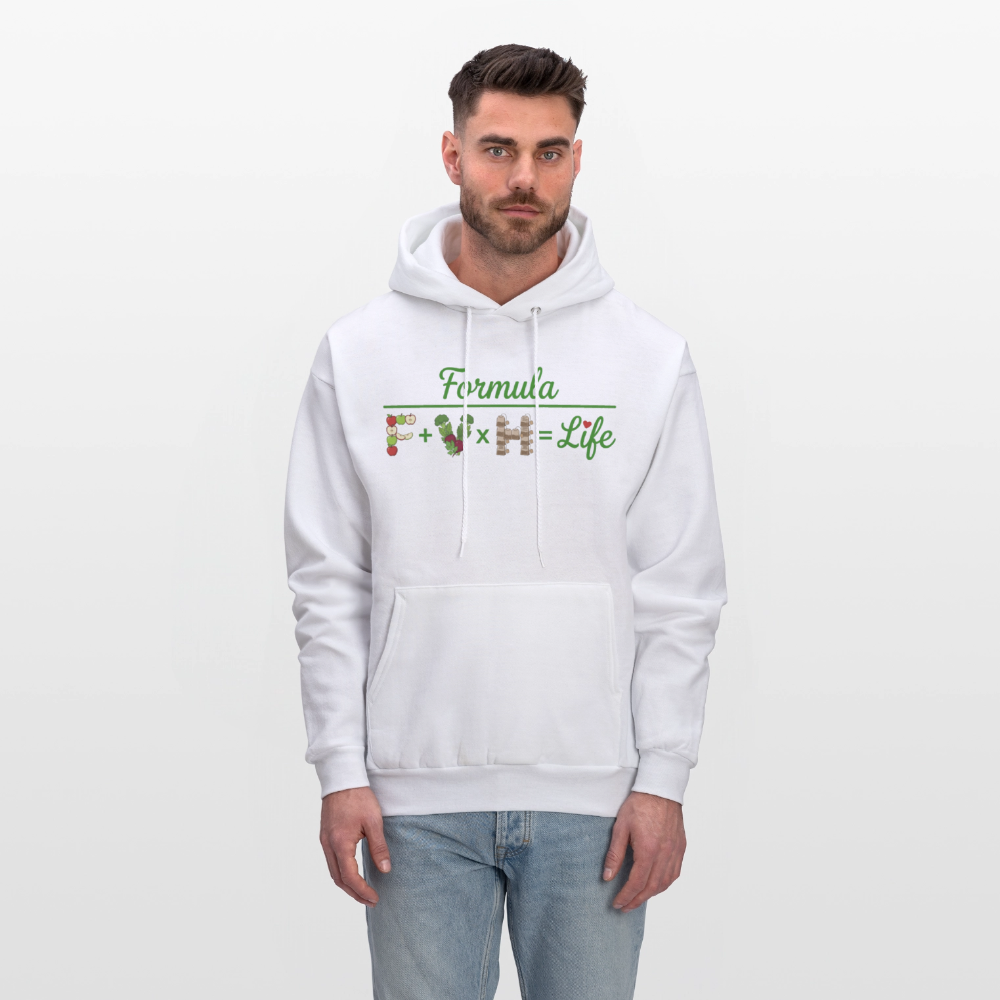 Formula logo 2 Men's Hoodie - white
