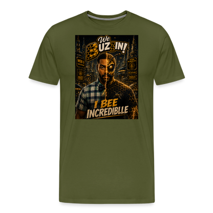 We Buzzin Men's Premium T-Shirt - olive green