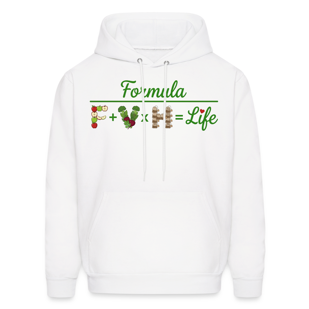 Formula logo 2 Men's Hoodie - white