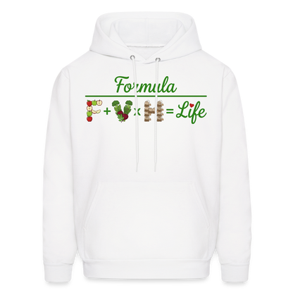 Formula logo 2 Men's Hoodie - white