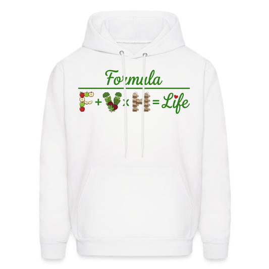 Formula logo 2 Men's Hoodie - white