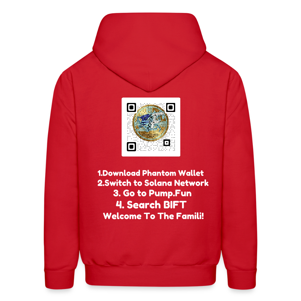 BLK Insct FAMILI Token Men's Hoodie - red