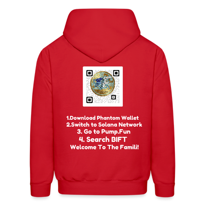 BLK Insct FAMILI Token Men's Hoodie - red