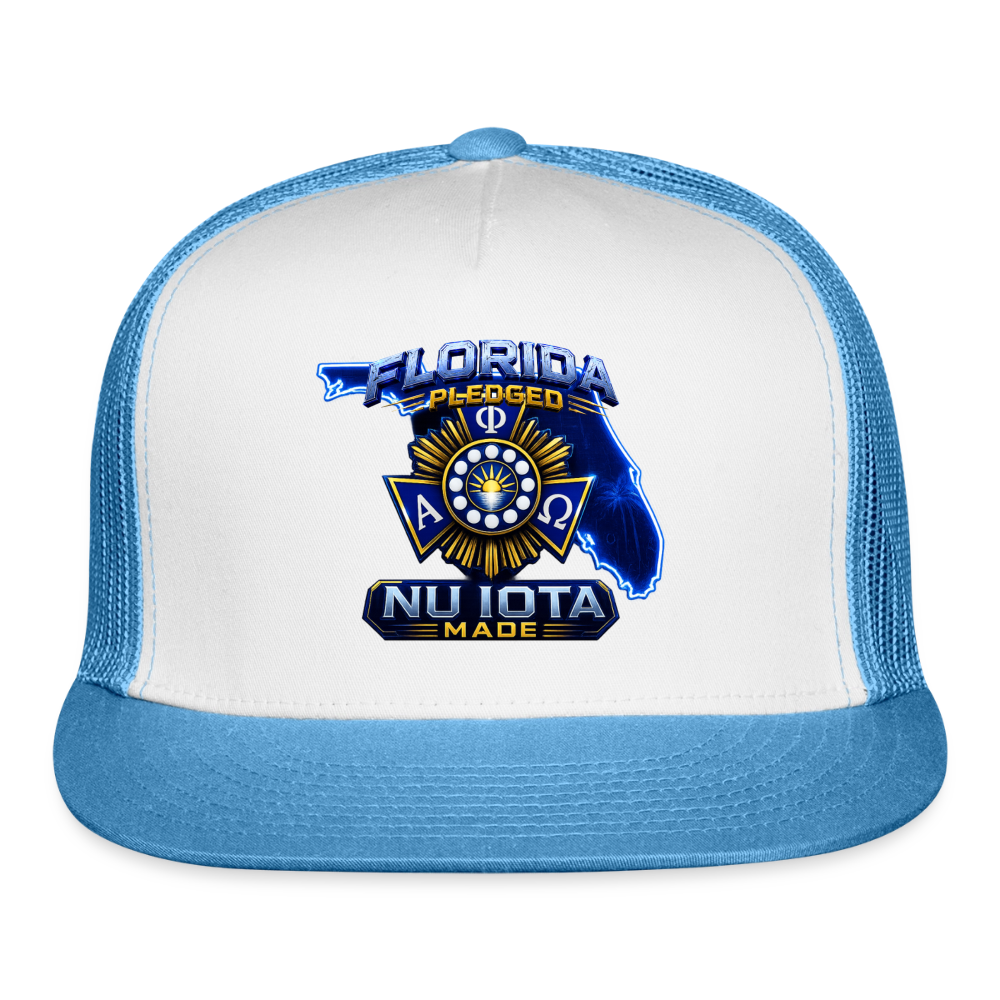 Nu IOta Trucker Hat - white/blue