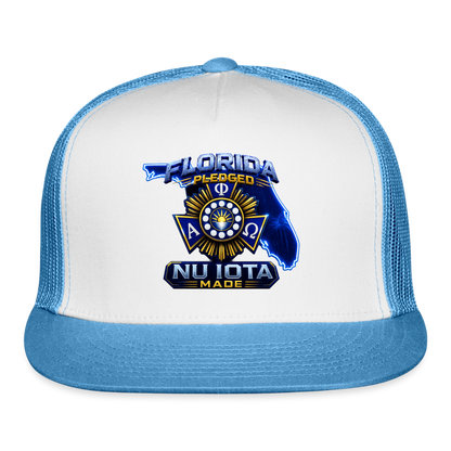 Nu IOta Trucker Hat - white/blue