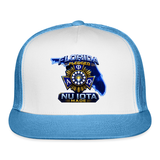 Nu IOta Trucker Hat - white/blue