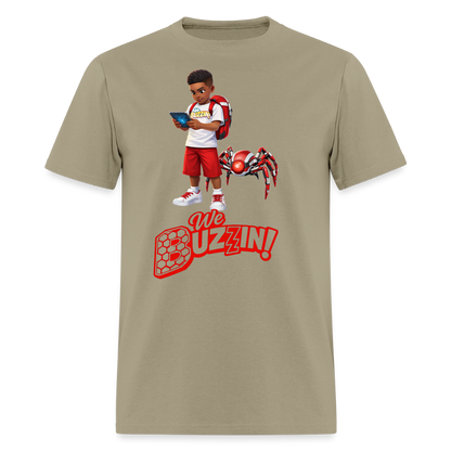 We Buzzin Men's T-Shirt | GILDAN 5000 - khaki