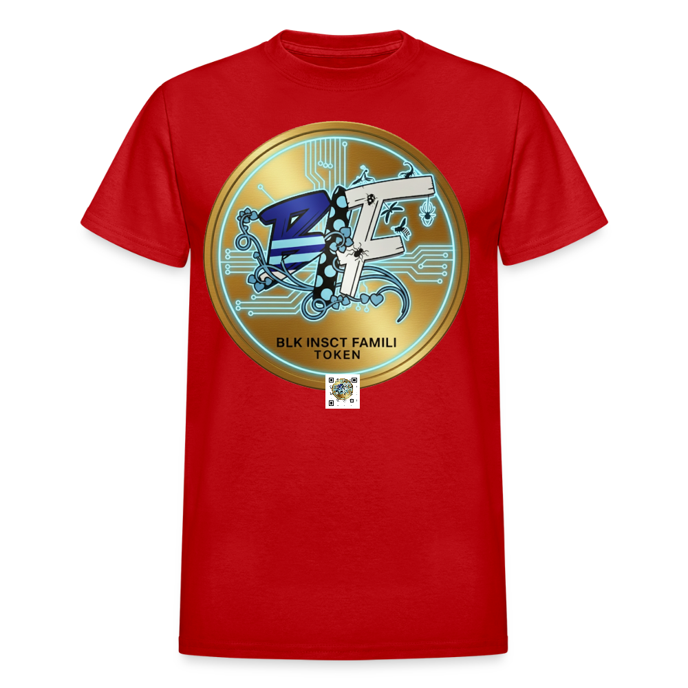 BLK Insct Famili Token Cotton Adult T-Shirt - red