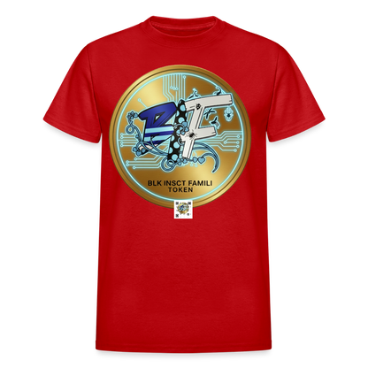 BLK Insct Famili Token Cotton Adult T-Shirt - red