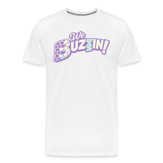 We Buzzin Men's Premium T-Shirt - white