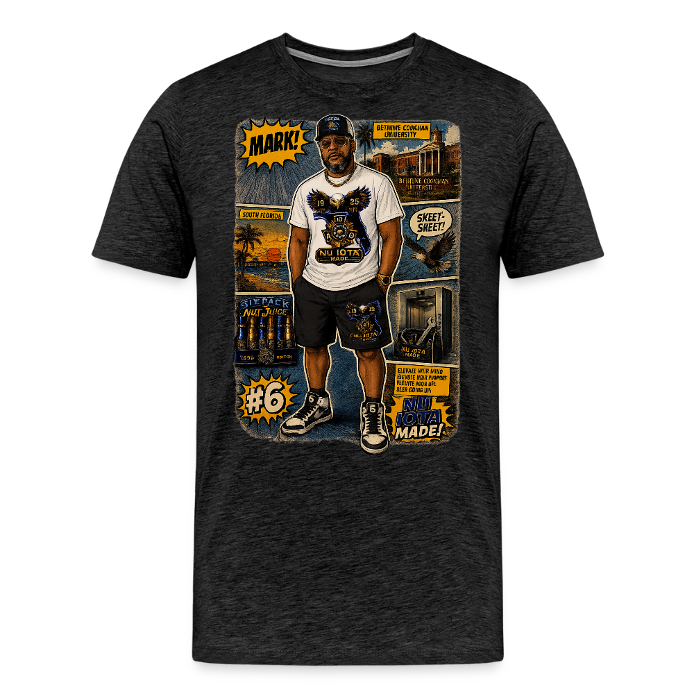 Comic Mark Men's Premium T-Shirt - charcoal grey